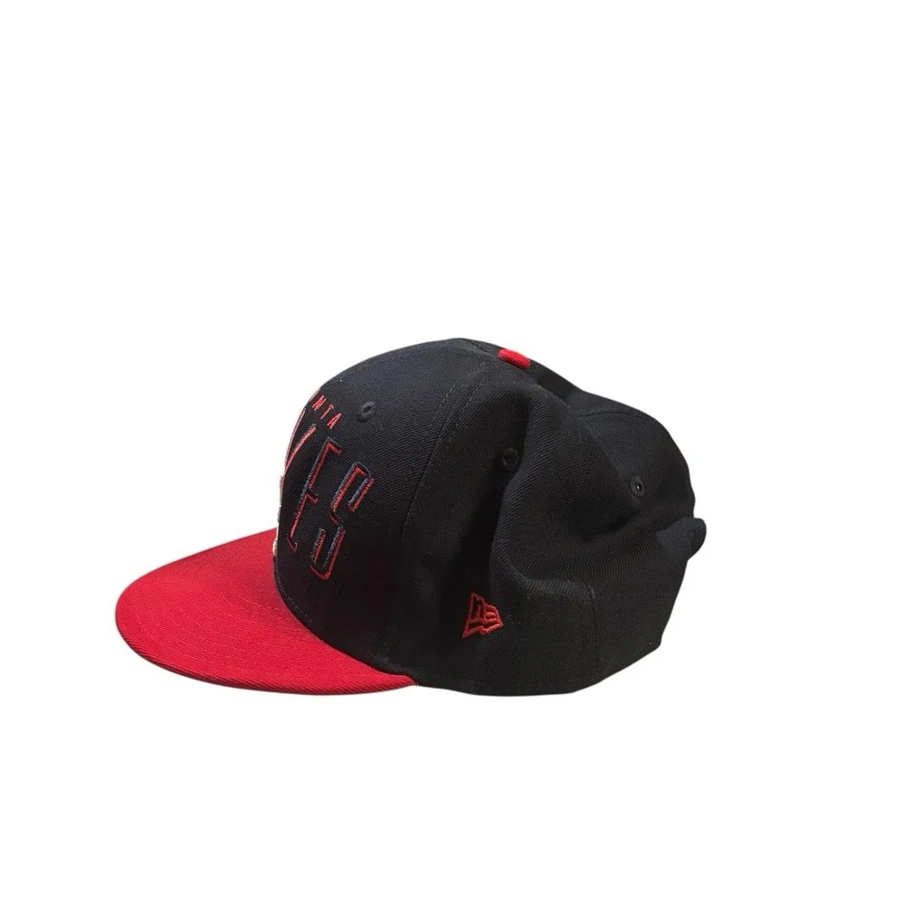 New Era Atlanta Braves Spell Out Snapback Hat MLB Embroidered Retro Summer‎